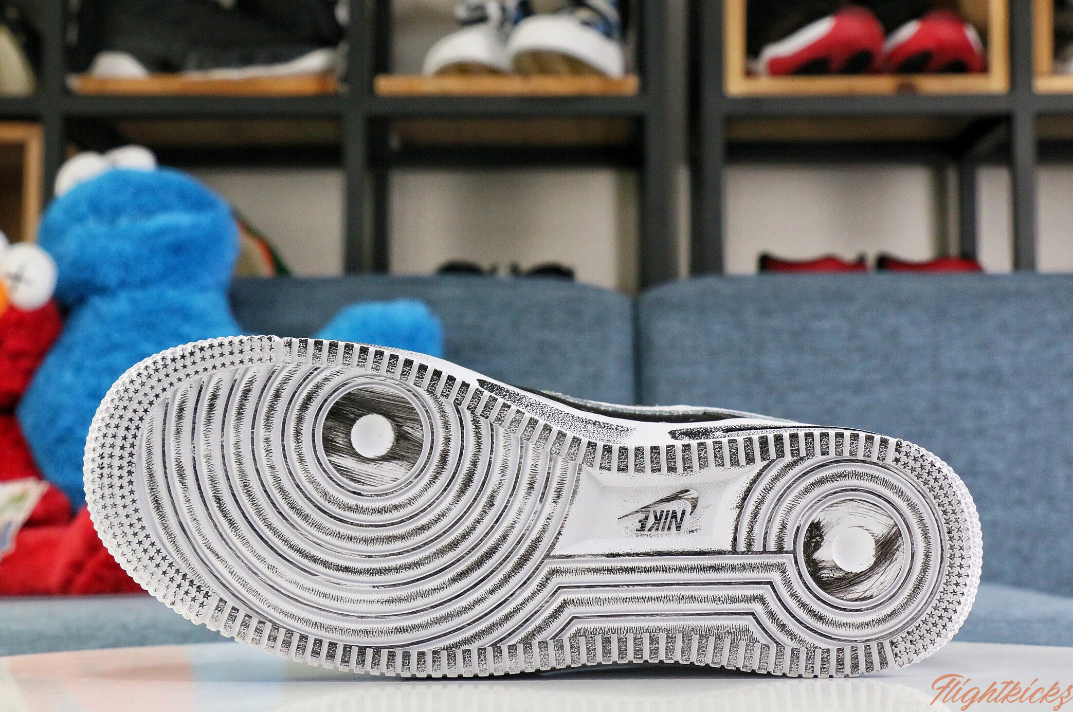 PEACEMINUSONE x Nike Air Force 1 Low Para-noise Black White