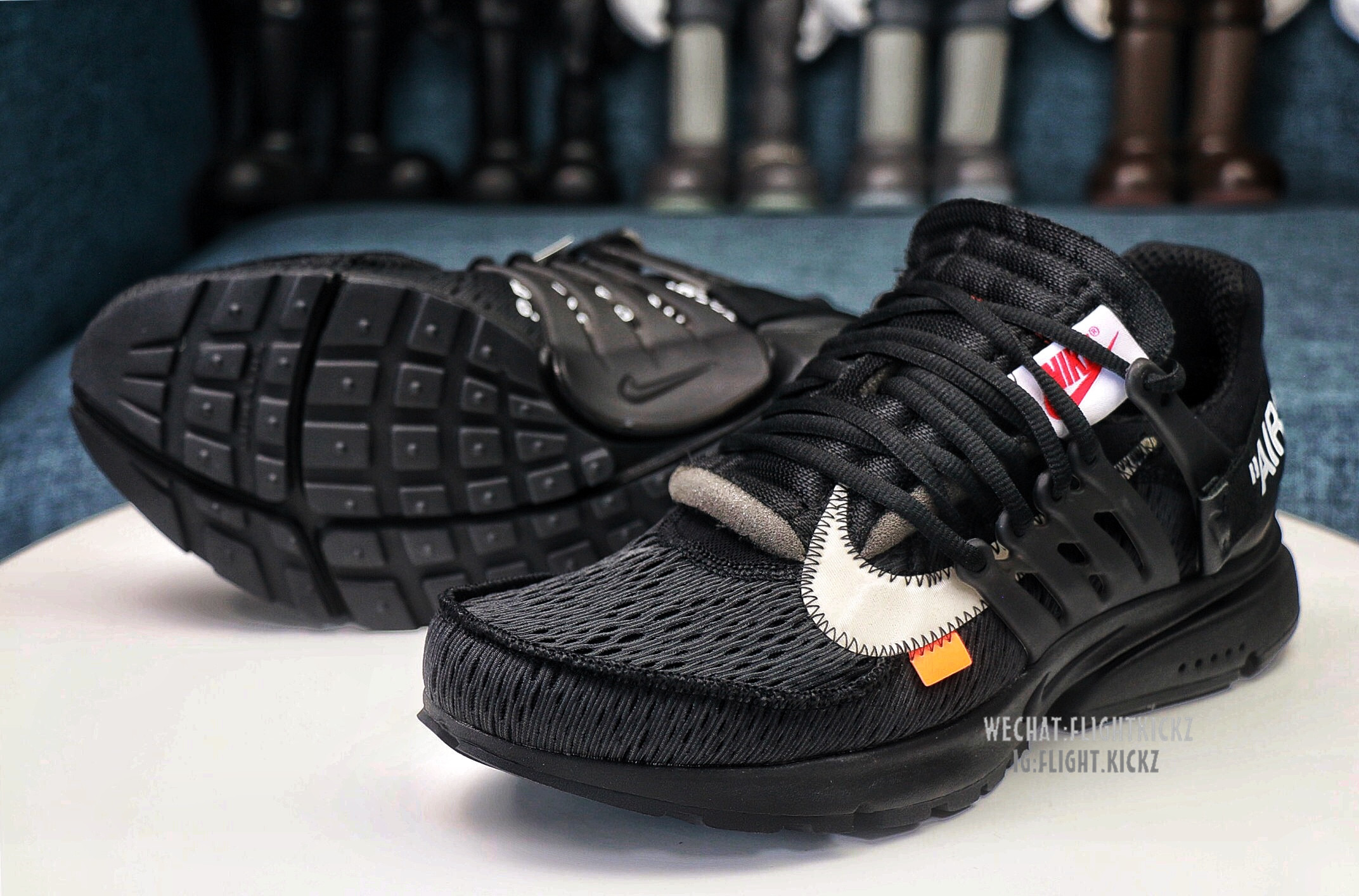 2018 Off White X Nike Presto Triple Black