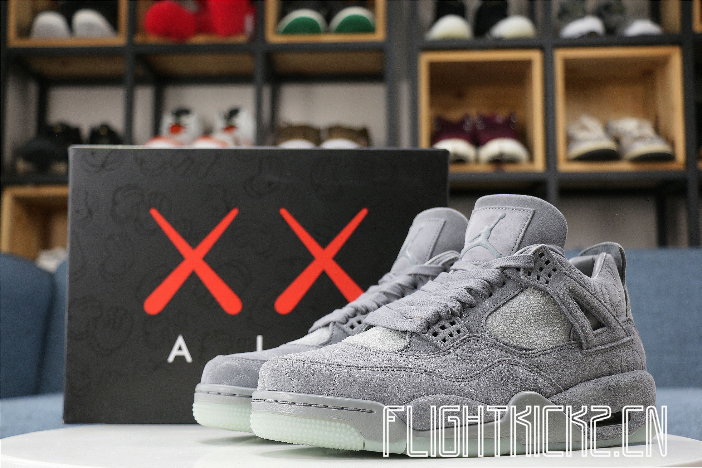Kaws X Air Jordan 4 Retro Grey 2017 (LN5 A1 Batch)