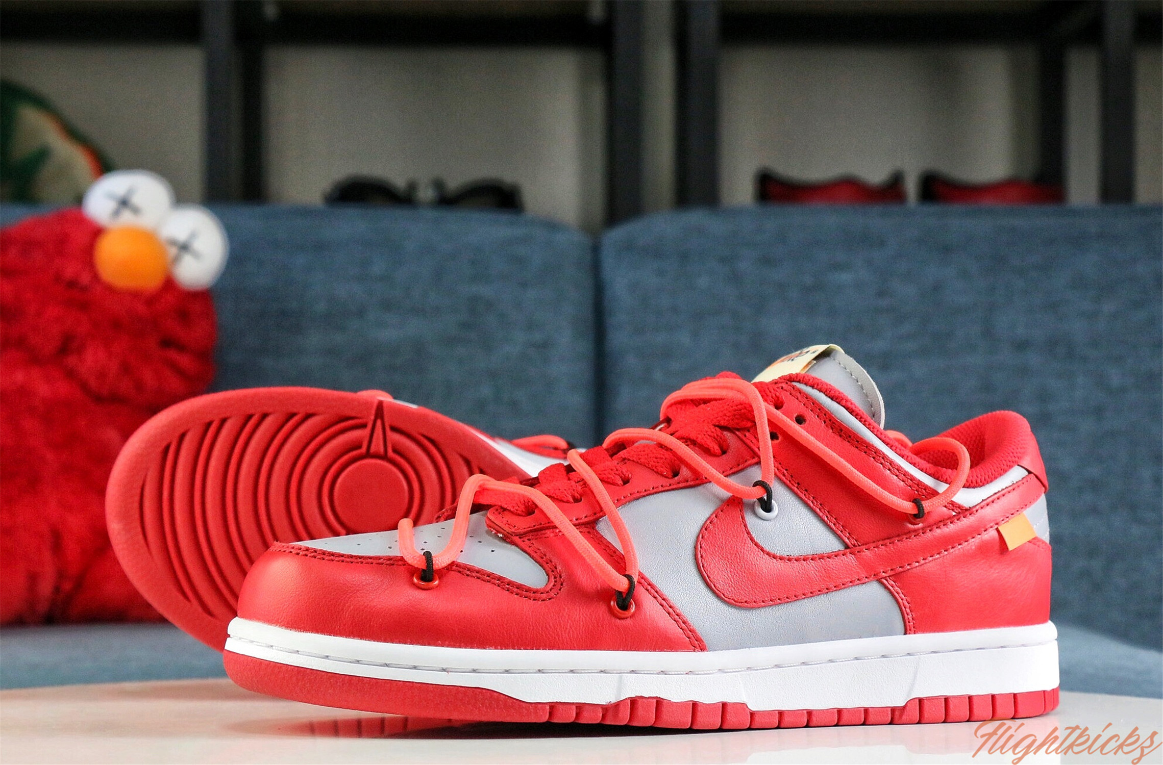 Off White X Nike SB Dunk University Red 2019(LN5 A1 Batch)