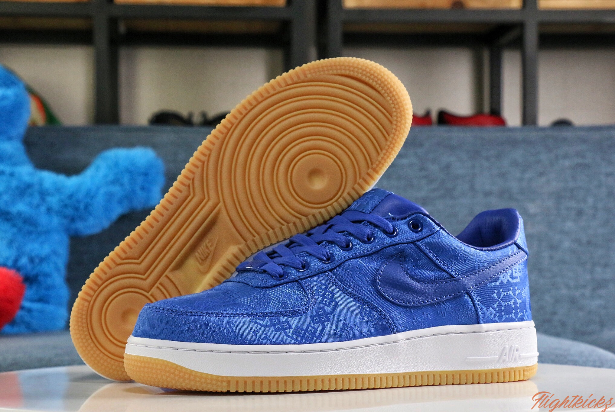 2019 CLOT x Nike Air Force 1 Low Game Royal