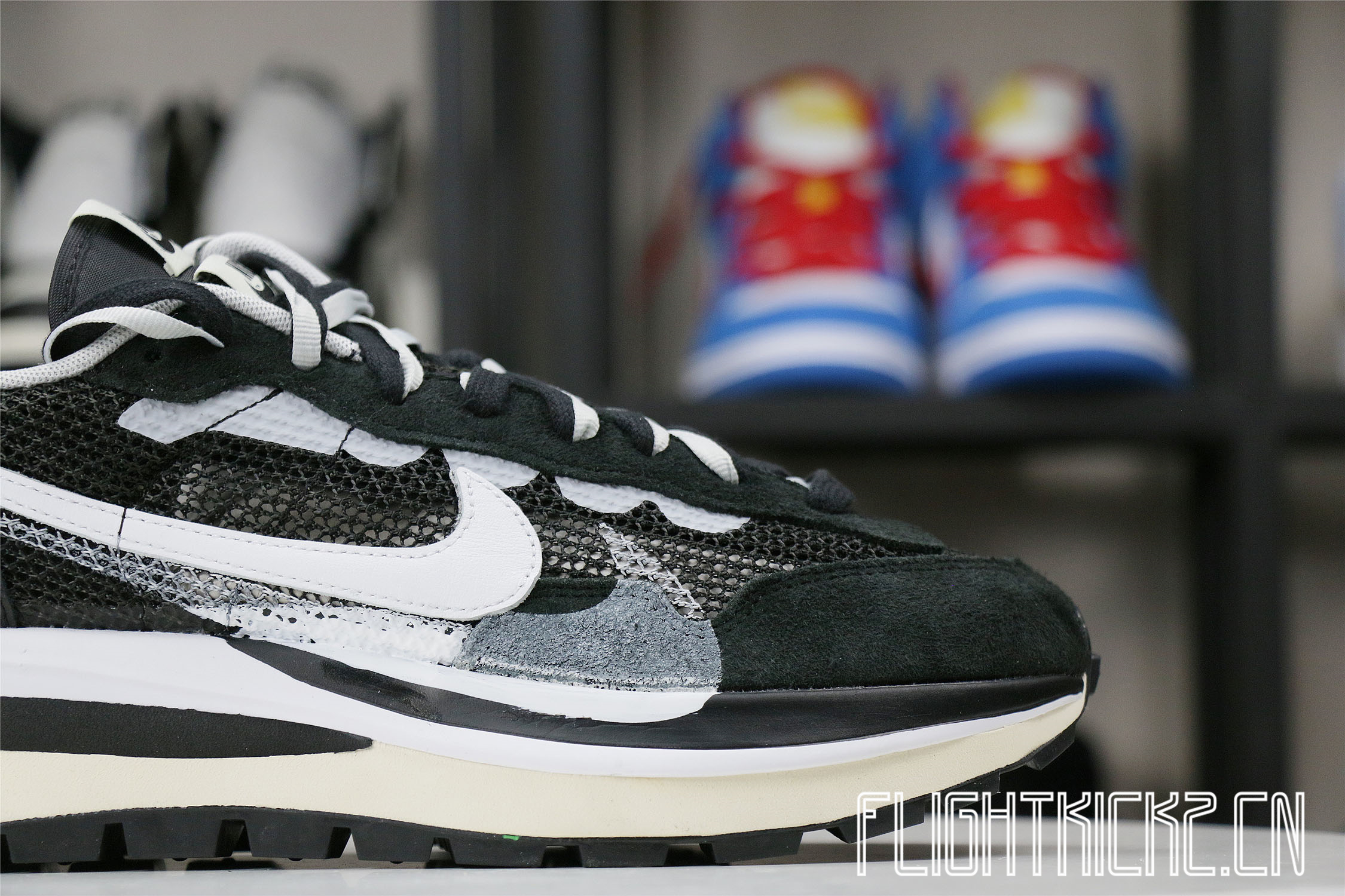 Sacai x Nike Vaporwaffle Black White (LN5 A1)