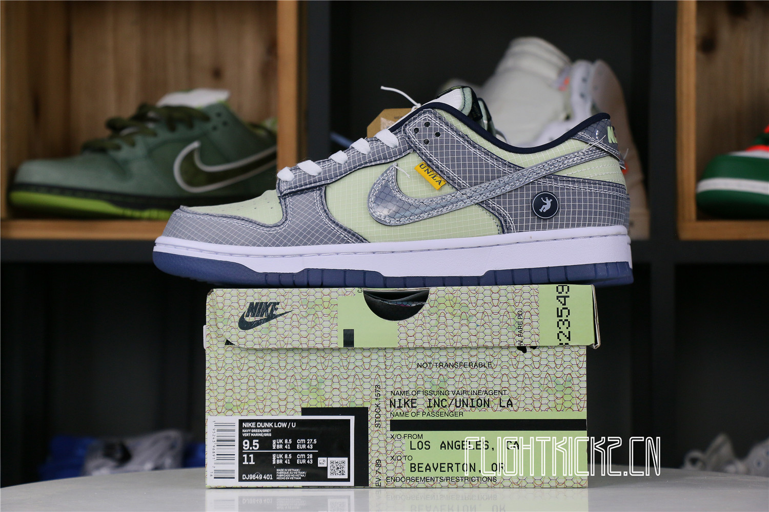 UNION LA X DUNK LOW ‘PASSPORT PACK – PISTACHIO’