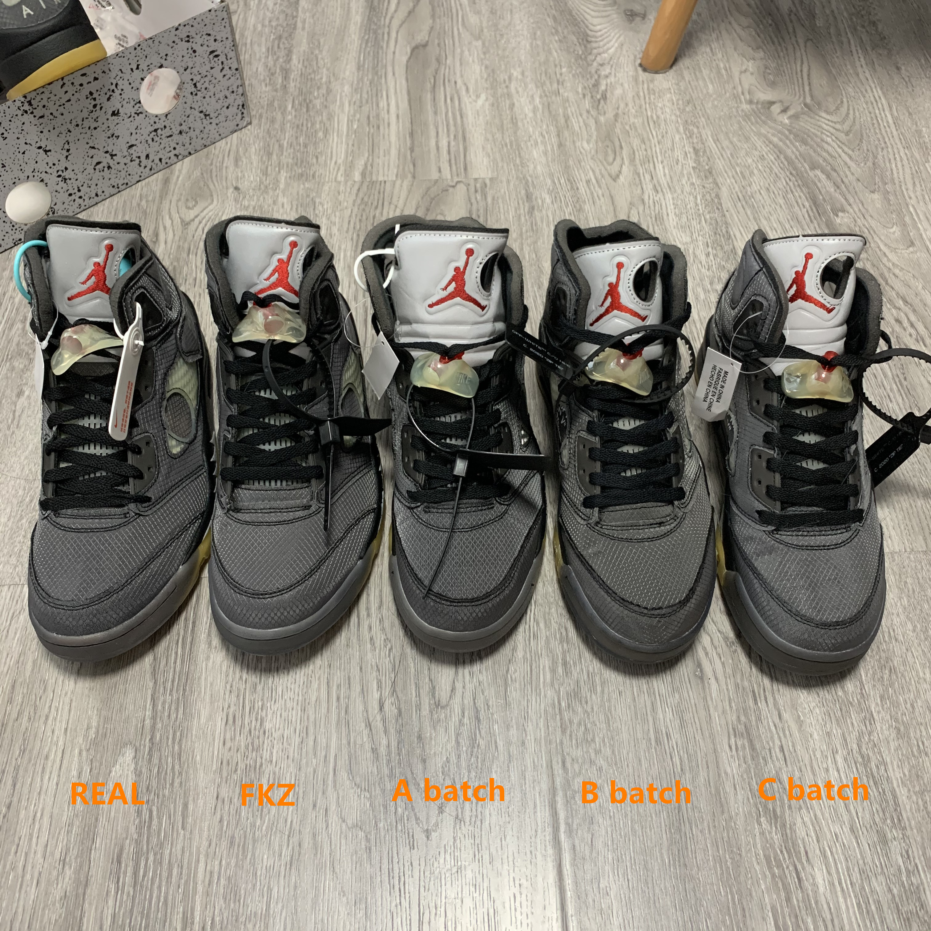 Off White x Air Jordan 5 Retro SP Muslin (LN5 A1 Batch)