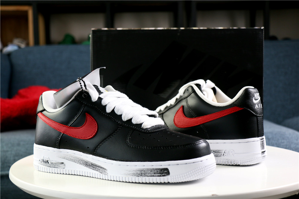 PEACEMINUSONE x Nike Air Force 1 Low Para-noise Black Red