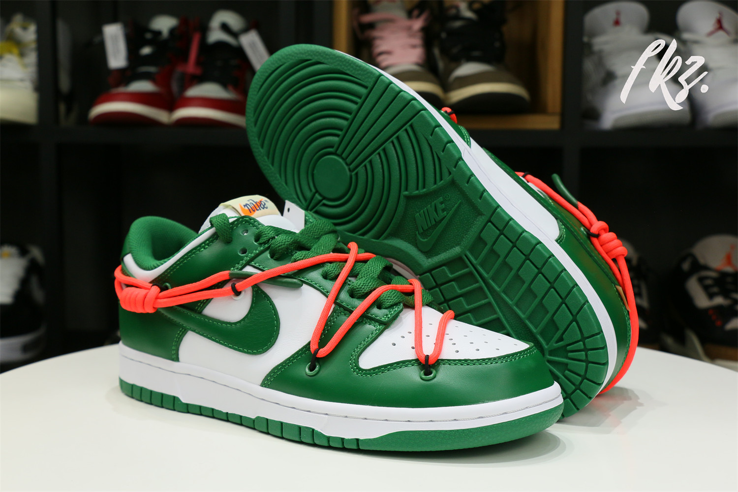 Off White X Nike SB Dunk Pine Green 2019(LN5 A1 Batch)