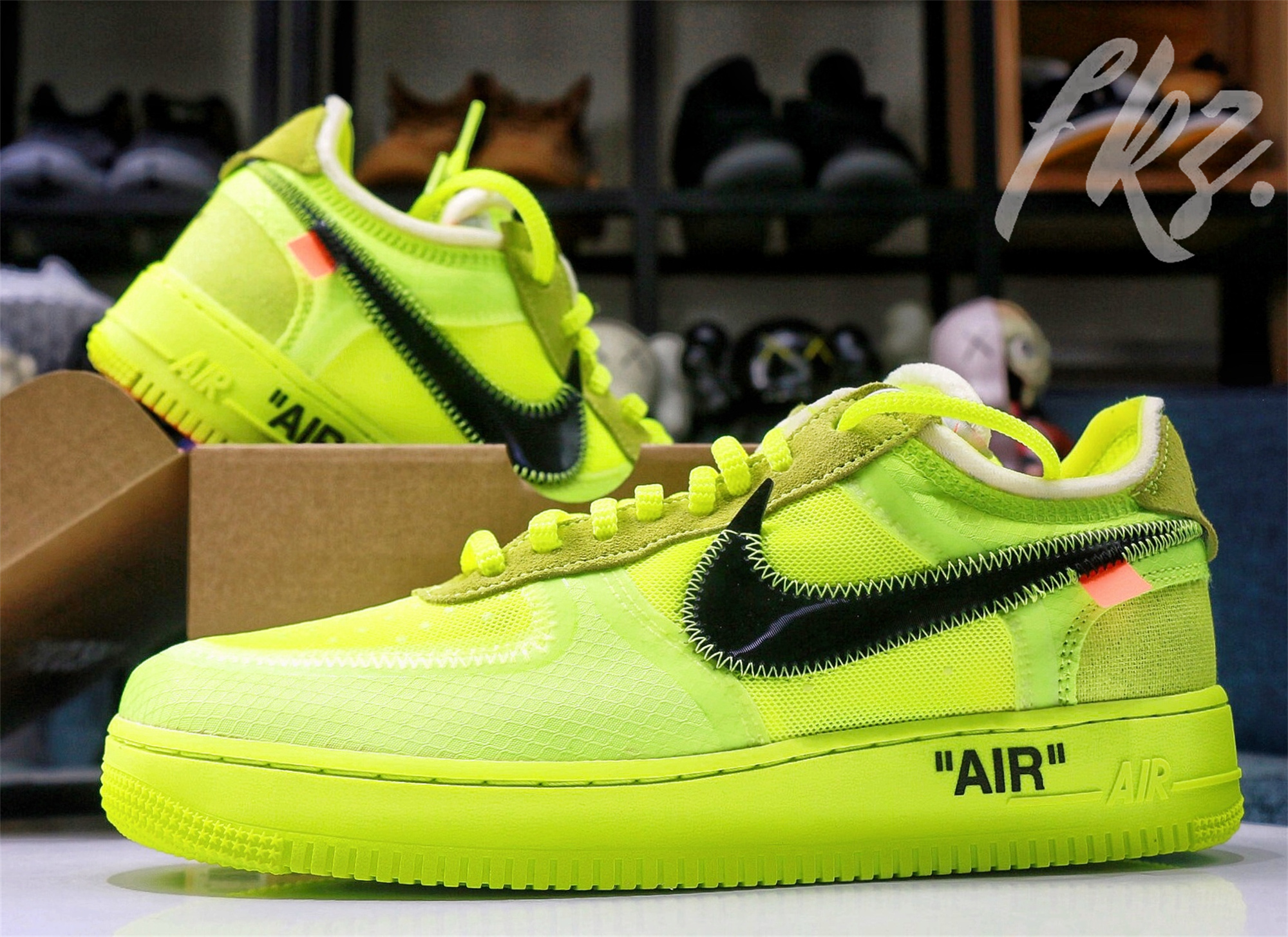 2018 Off White X Nike Air Force 1 Volt