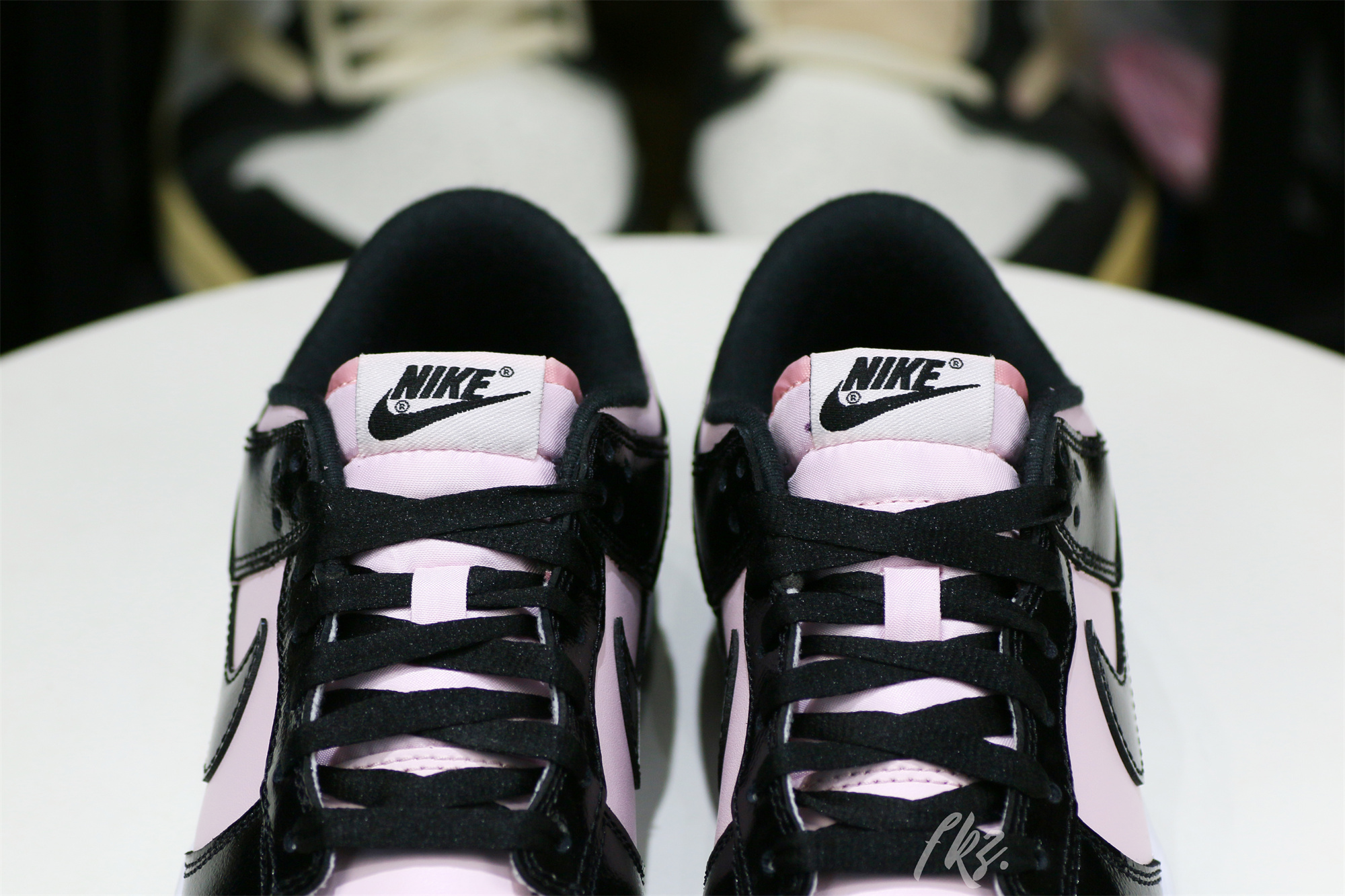 Nike Dunk Low Pink and Black Patent