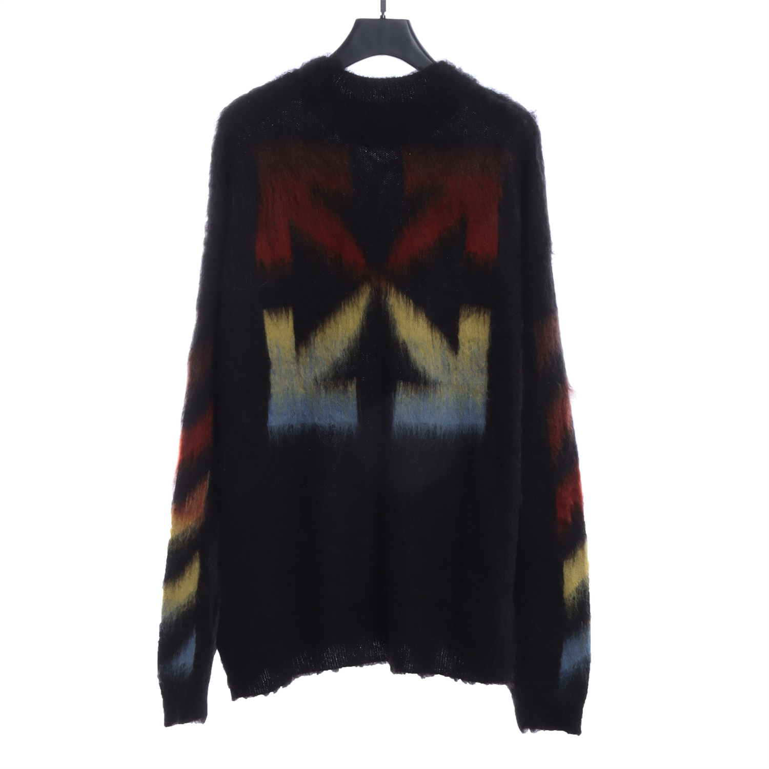 OFF WHITE Mohair Sweater Arrow Gradient