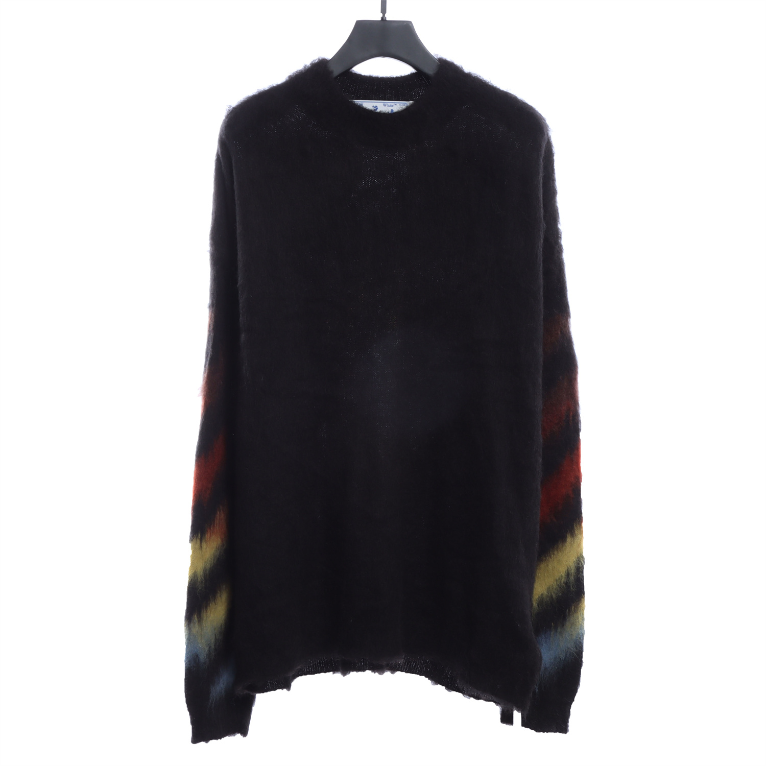 OFF WHITE Mohair Sweater Arrow Gradient