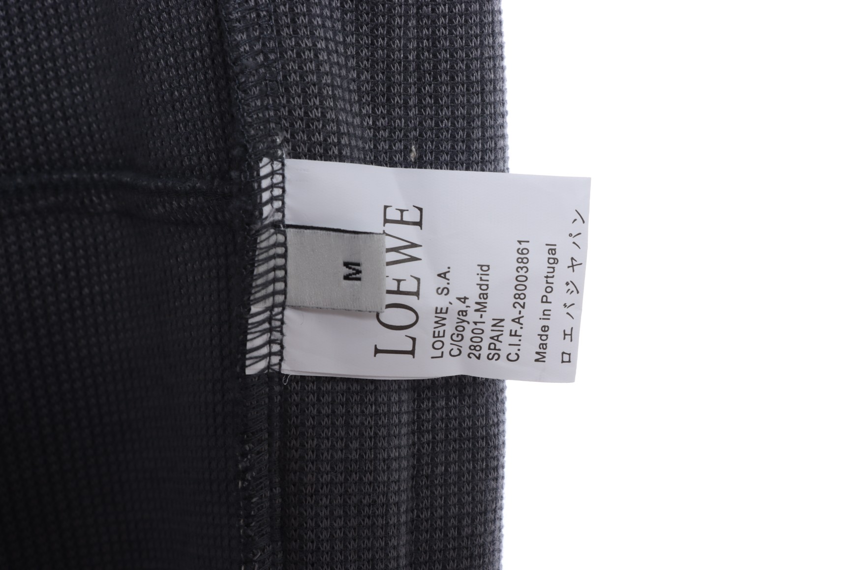 LOEVVE 22FW corduroy side logo letter embroidered sweatpants