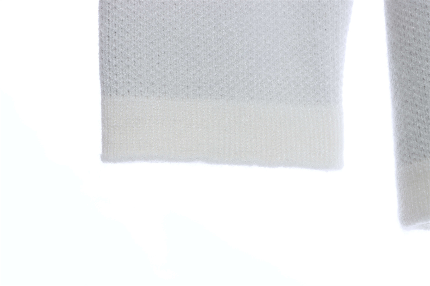 Loevve 22FW pocket four-leaf clover jacquard crew neck sweater