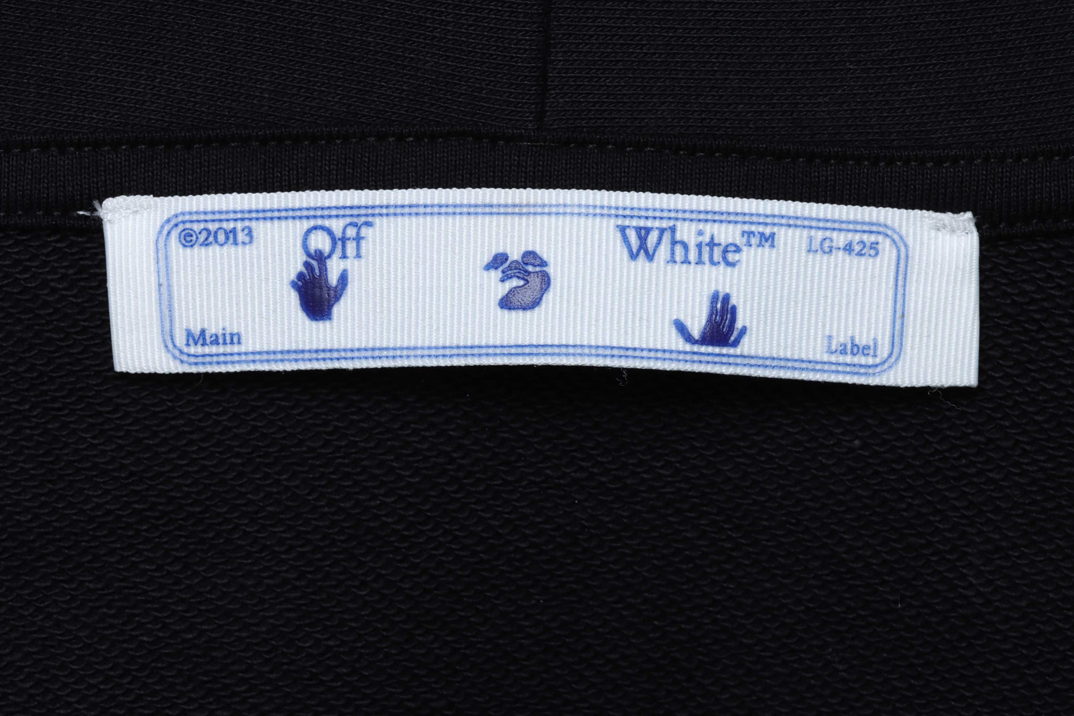 OFFWHITE (OW) environmental limited logo red arrow hoodie