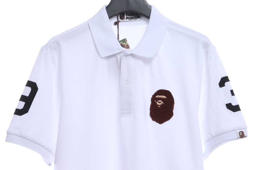 BAPE ape head towel embroidered POLO