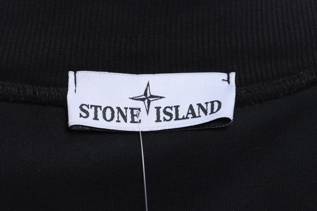 Stone Island Stand Collar Half Zip Long Sleeve Sweatshirt