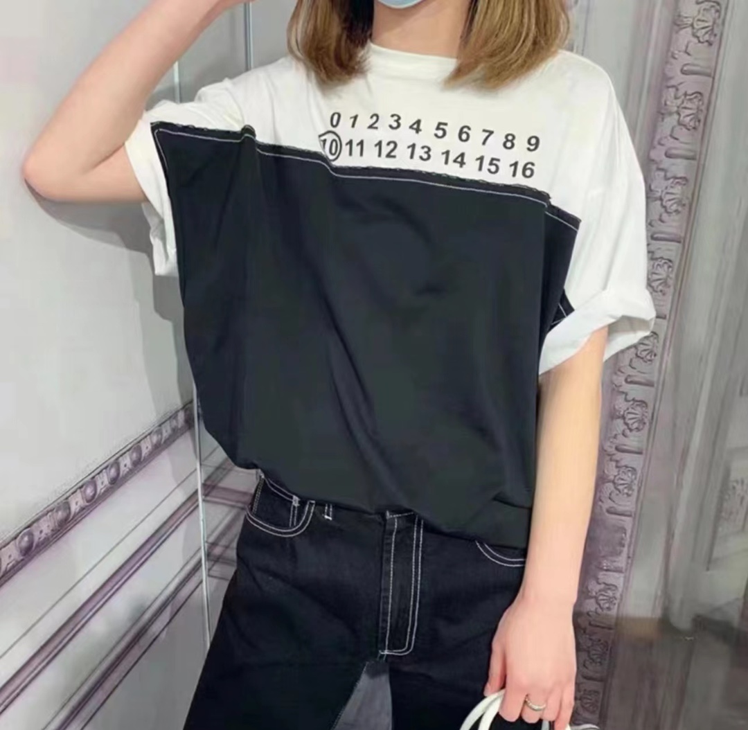 M-rg13la Number Size Chart Printed Panel Short Sleeve