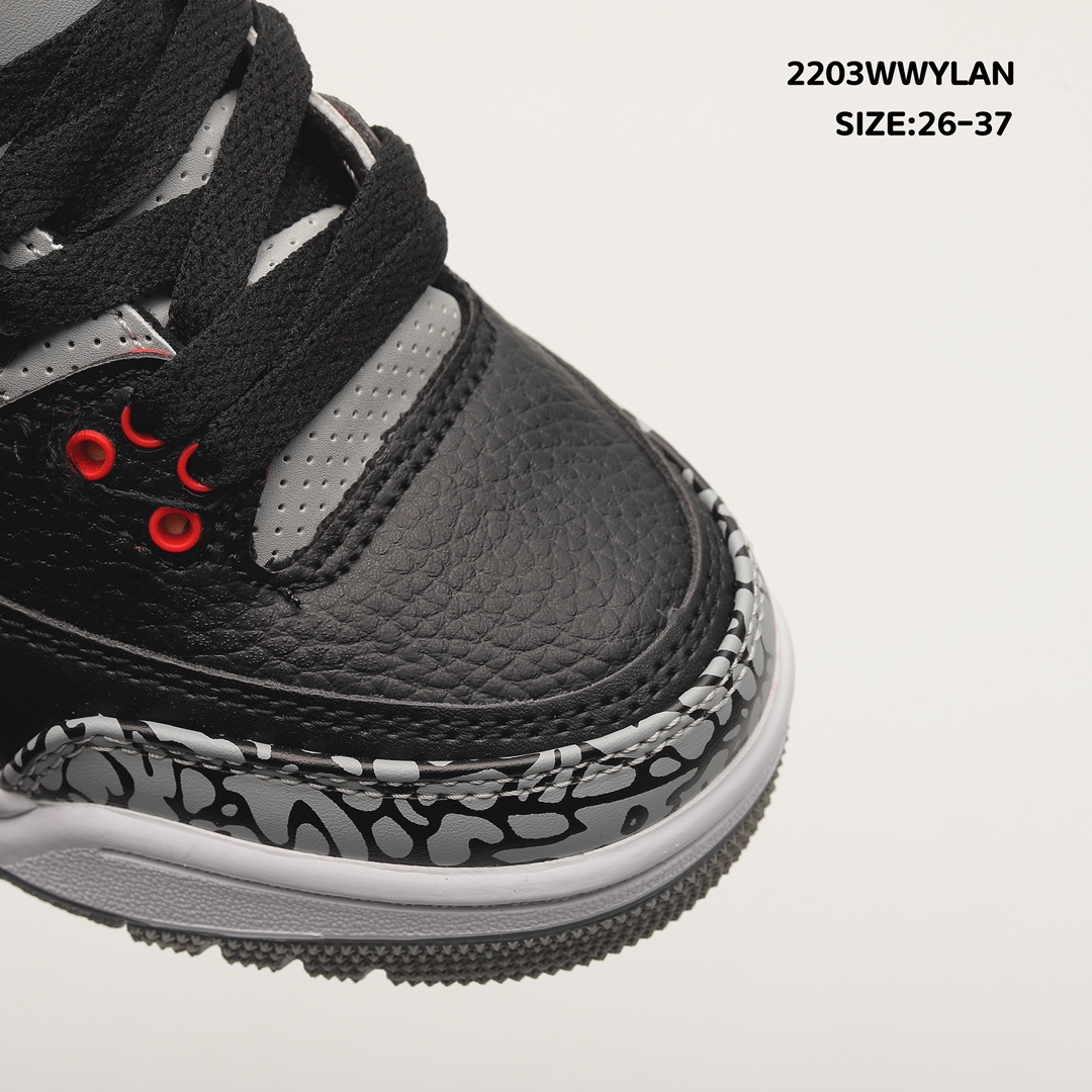 Air Jordan 3 Retro Black Cement 2011 Toddler