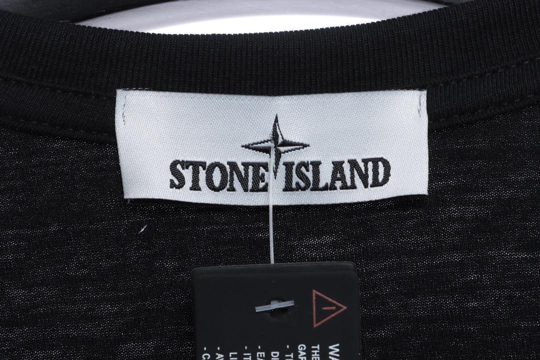 Stone island cross logo printing short sleeves