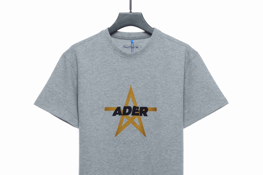 ADER pentagram embroidered short sleeves