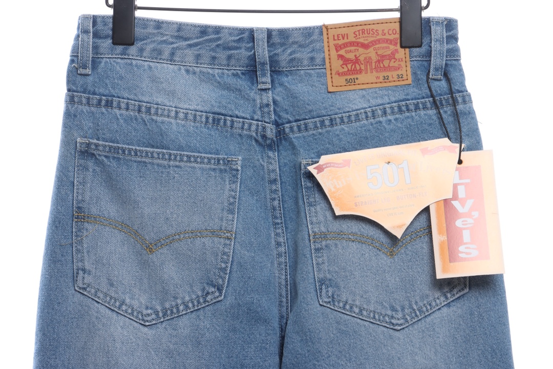 Stuart co-signed Levi’s 150th anniversary embossed denim trousers