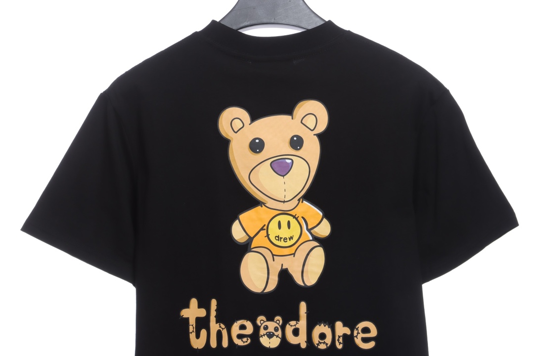 Drew cartoon fun bear printing short sleeves