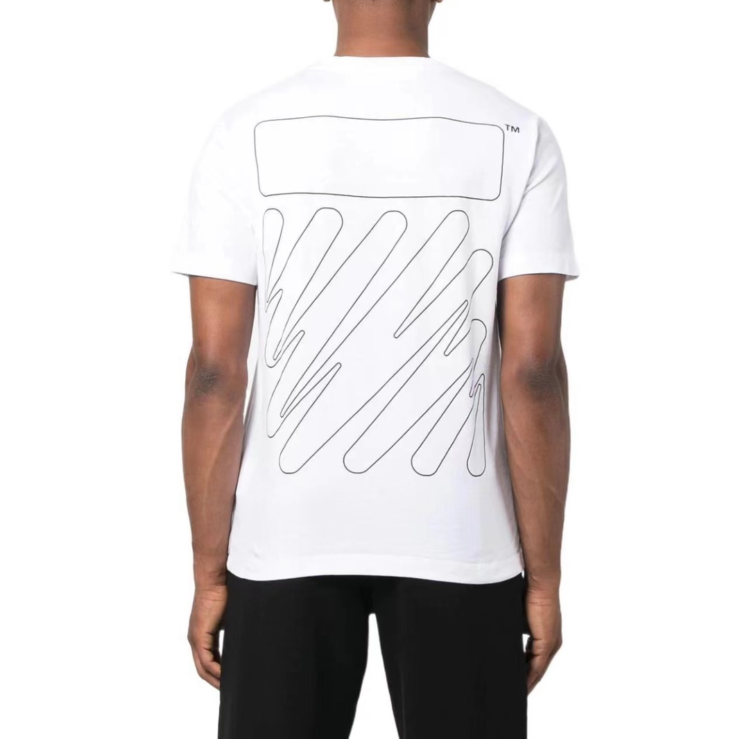OW graffiti brush zebra crossing short sleeve