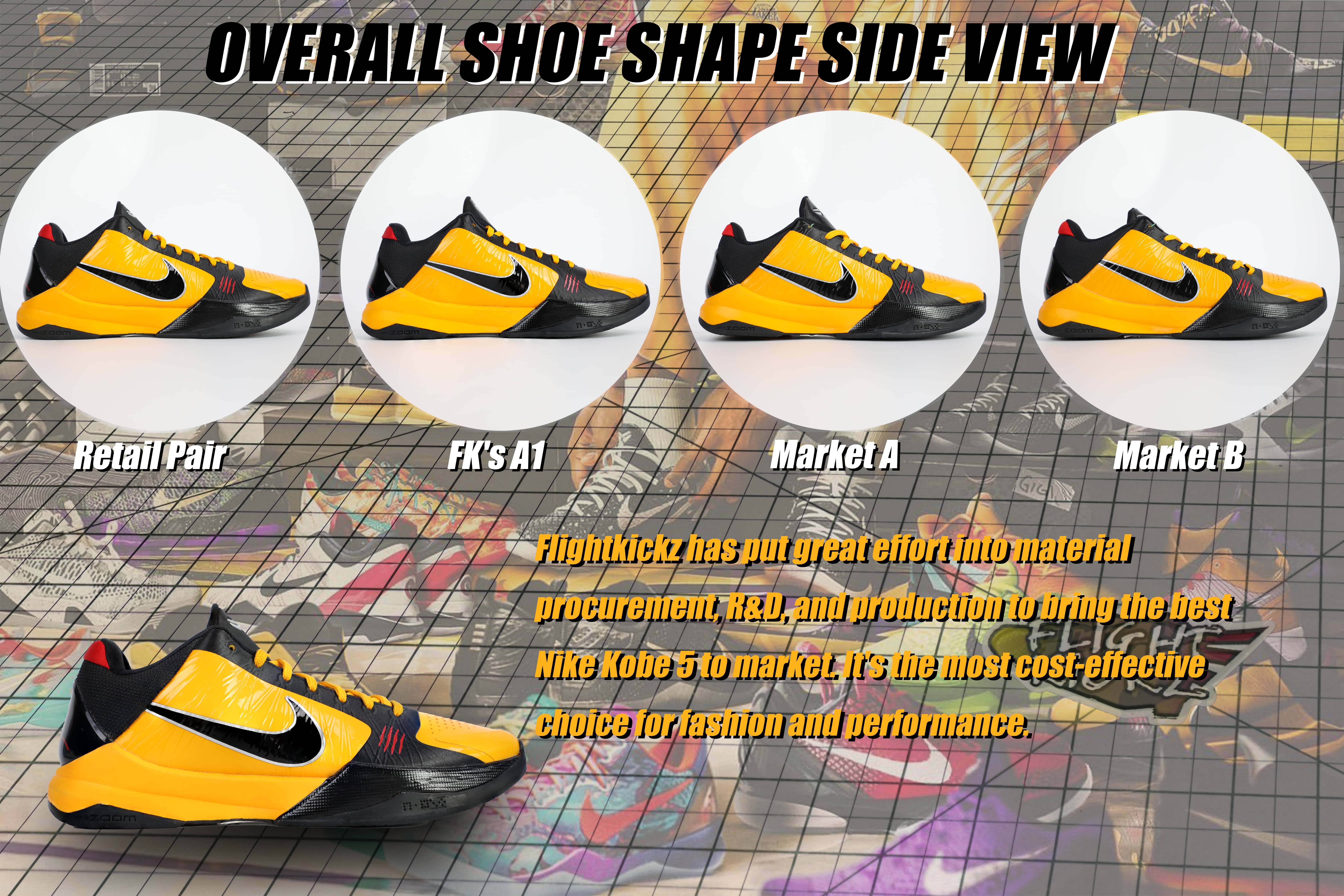 Nike Kobe 5 Protro Bruce Lee (Up to Size 14）(A1 Batch)