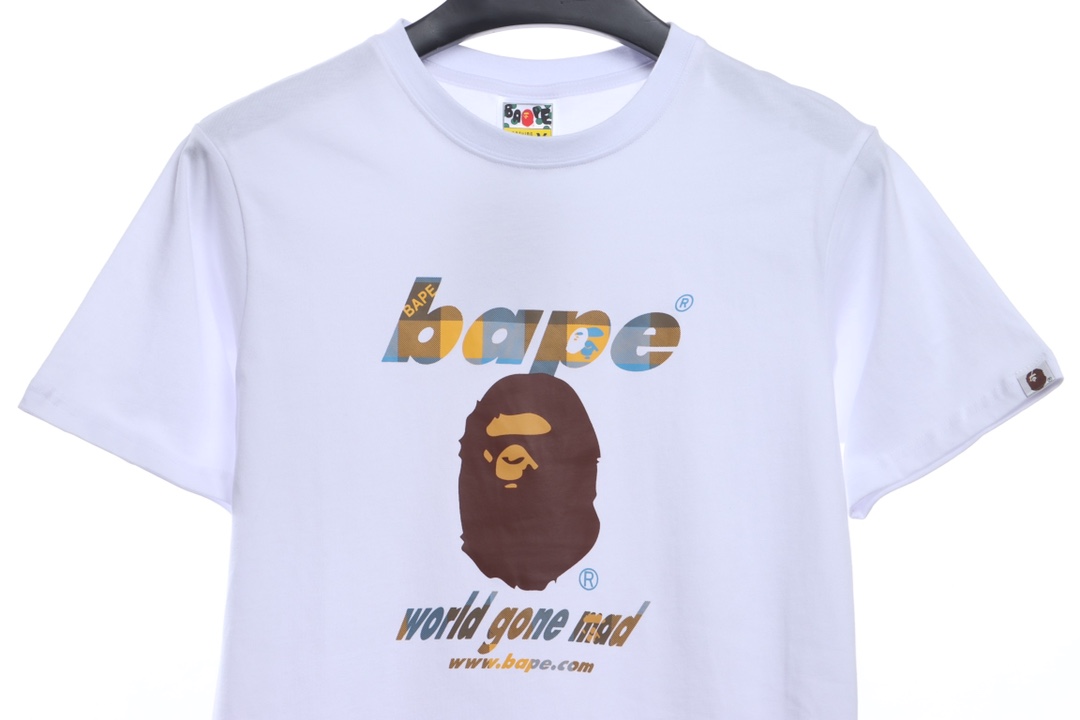 BAPE ape head crazy world series short sleeves