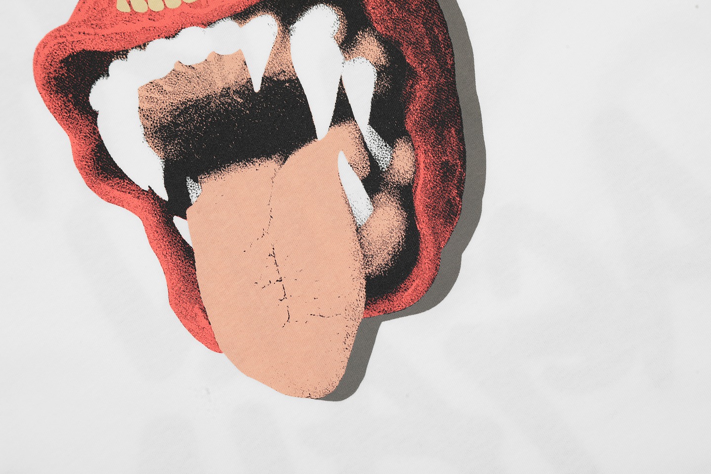 Gallery Dep Big teeth funny printing short sleeves