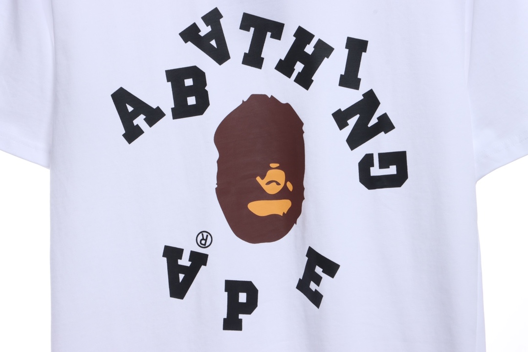 BAPE reverse ape initials printing short sleeves