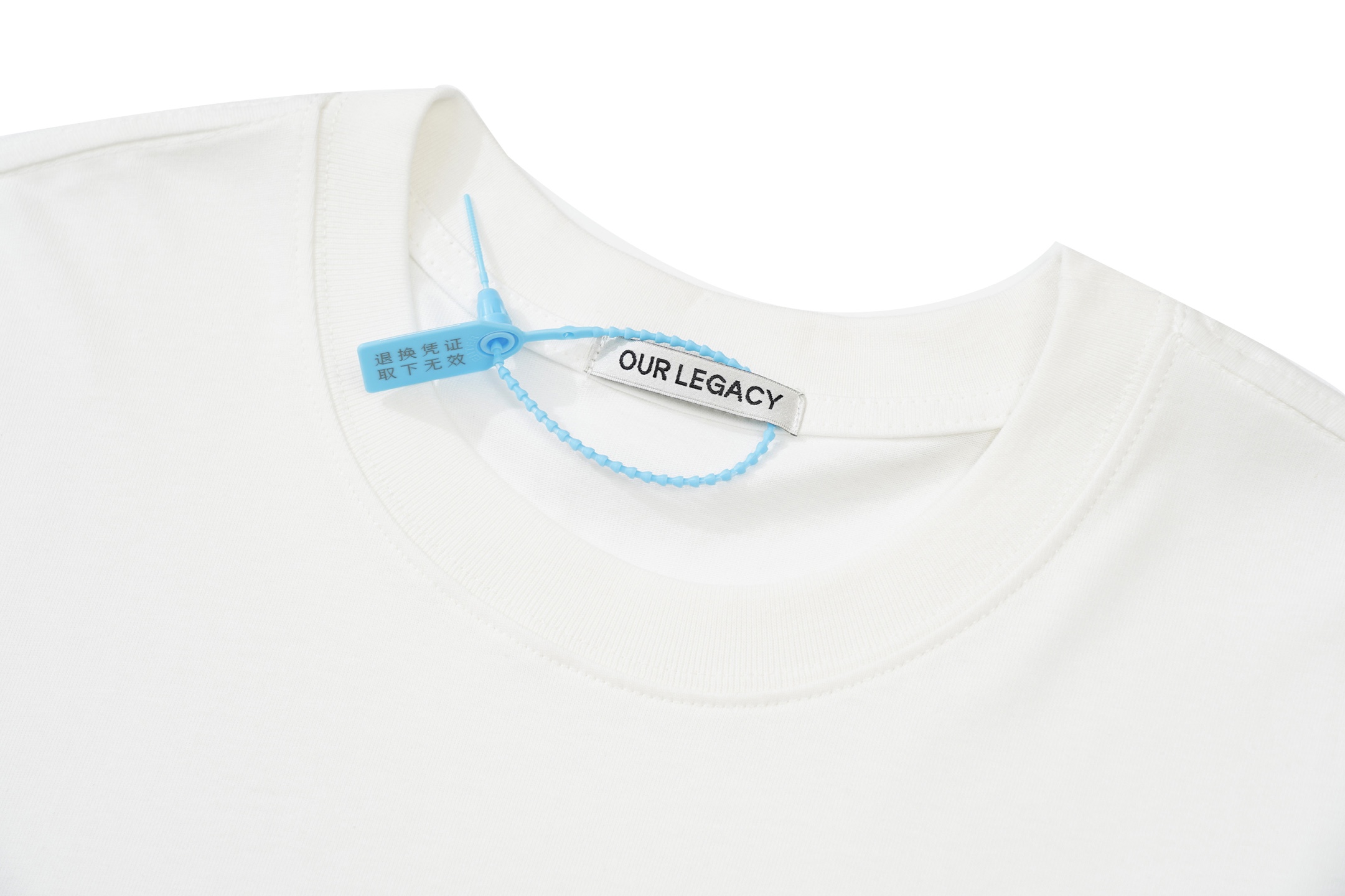 OUR LEGACY niche retro red lips logo print short-sleeved T-shirt white