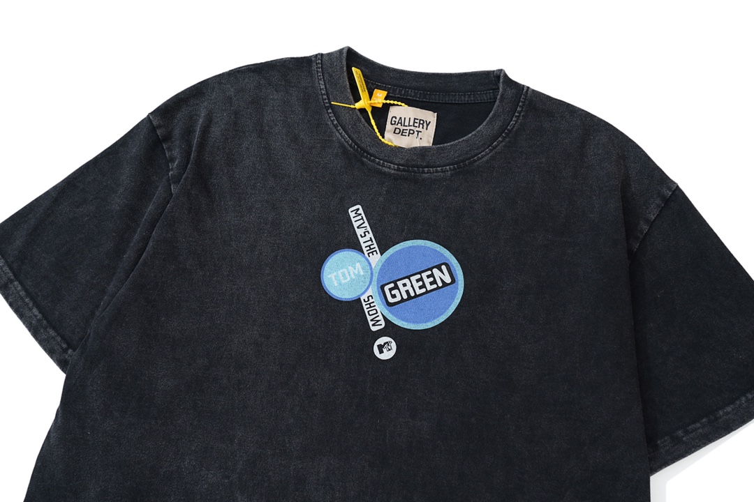 GALLERY DEPT. Alphabet portrait print short-sleeved T-shirt black