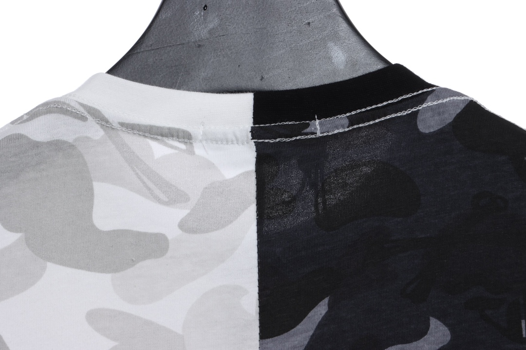 BAPE color matching camouflage shark mouth print short sleeves