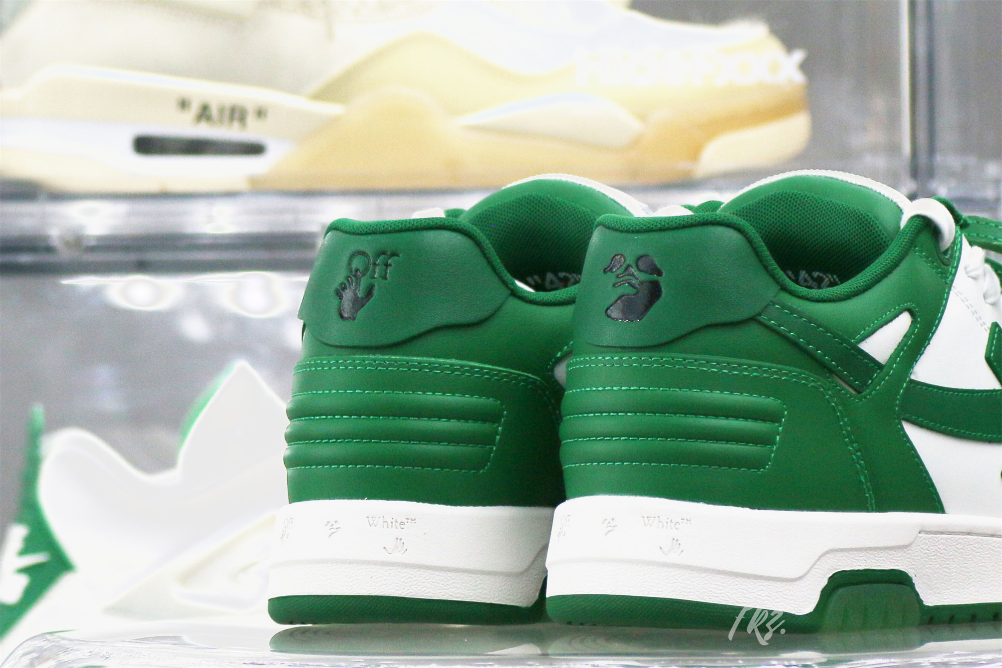 Off-White Green and White Out Of Office Sneaker