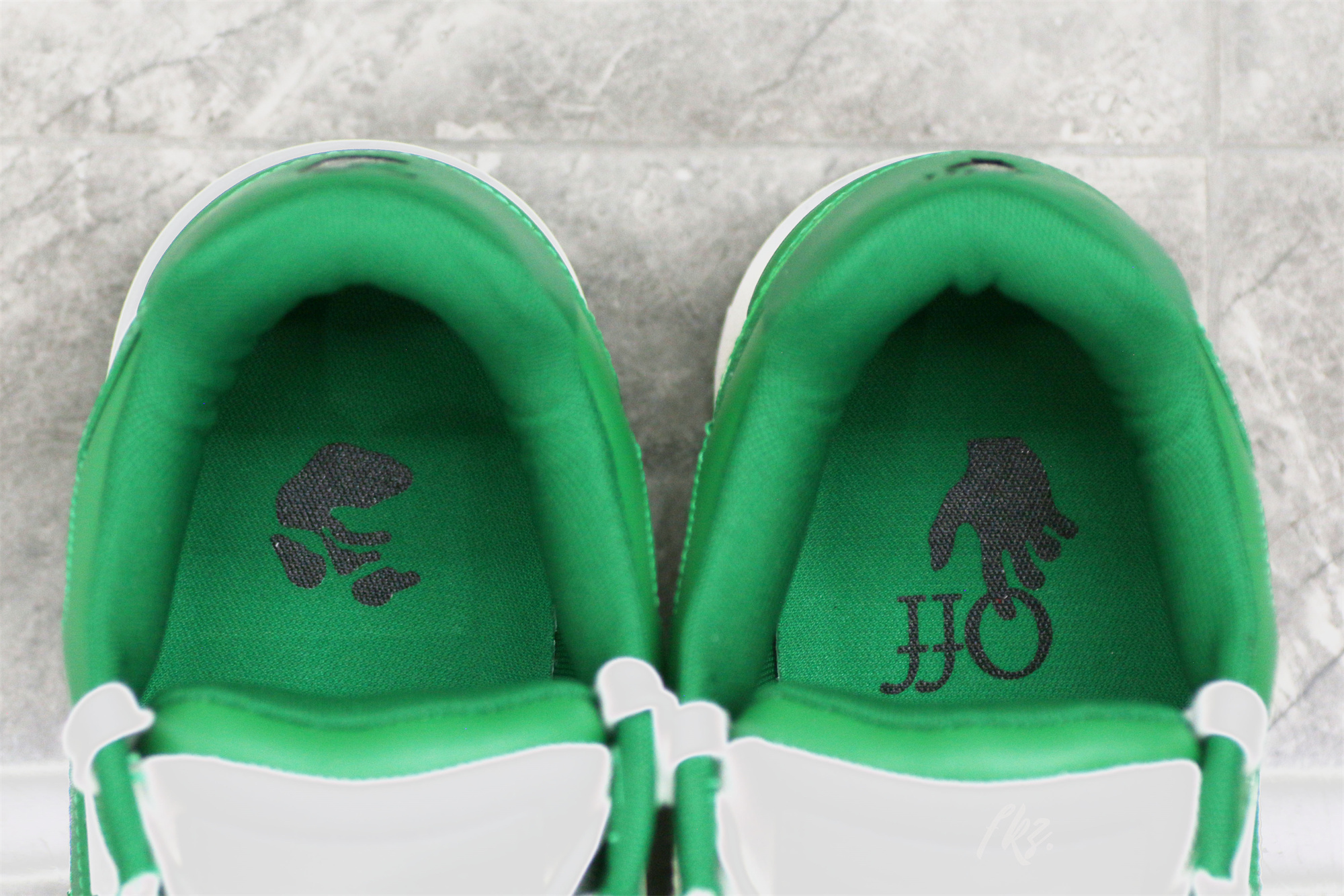 Off-White Green and White Out Of Office Sneaker