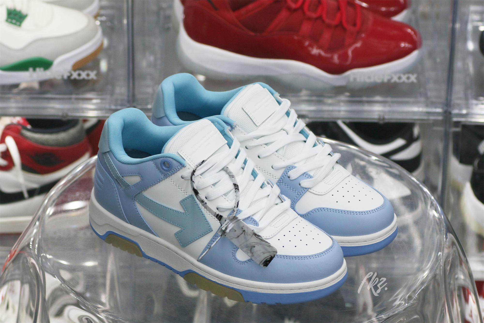 OFF-WHITE Blue & White Out Of Office Sneakers