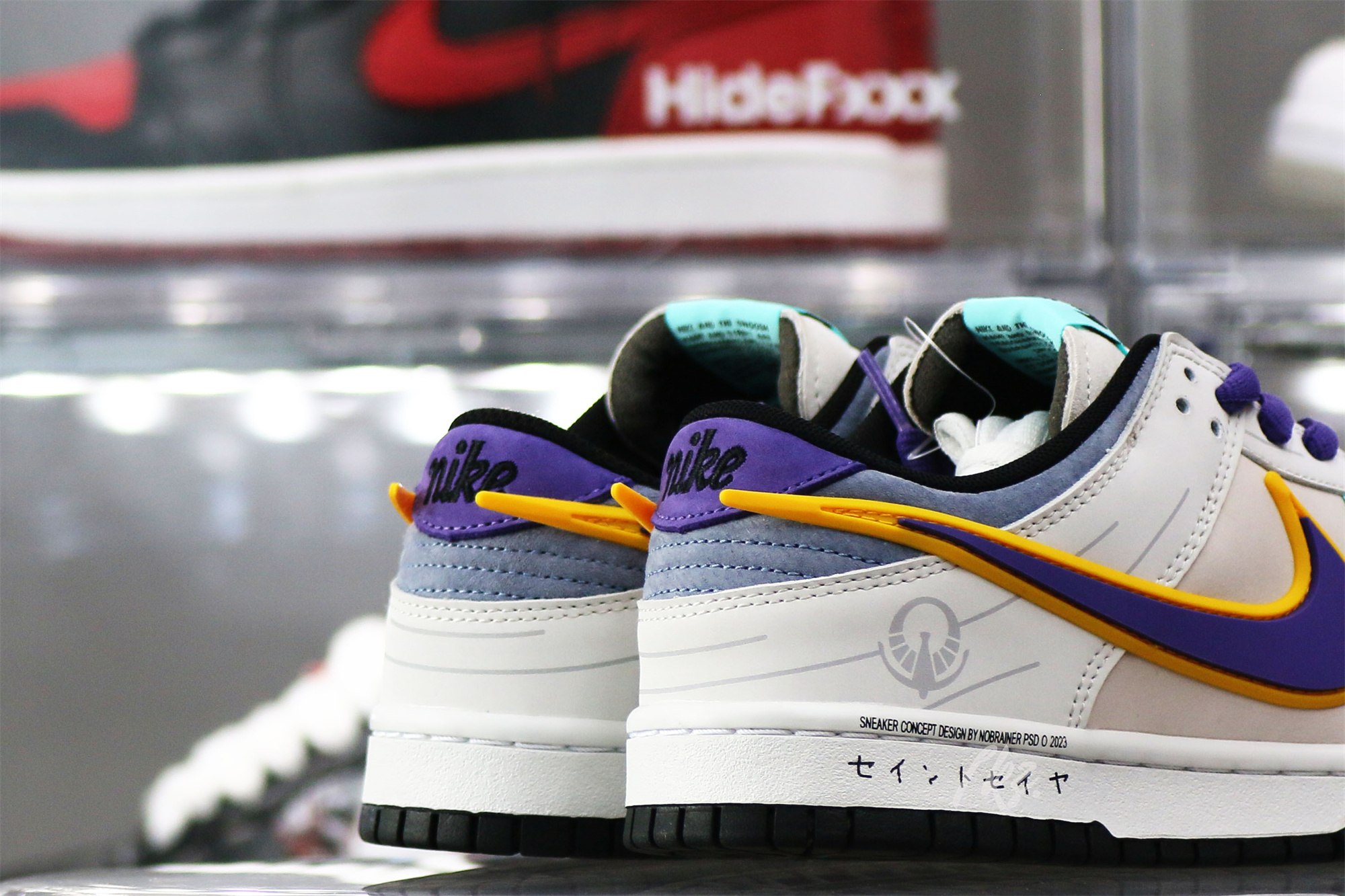 Nike SB Dunk Low & Athena Sail Pink Purple Gold