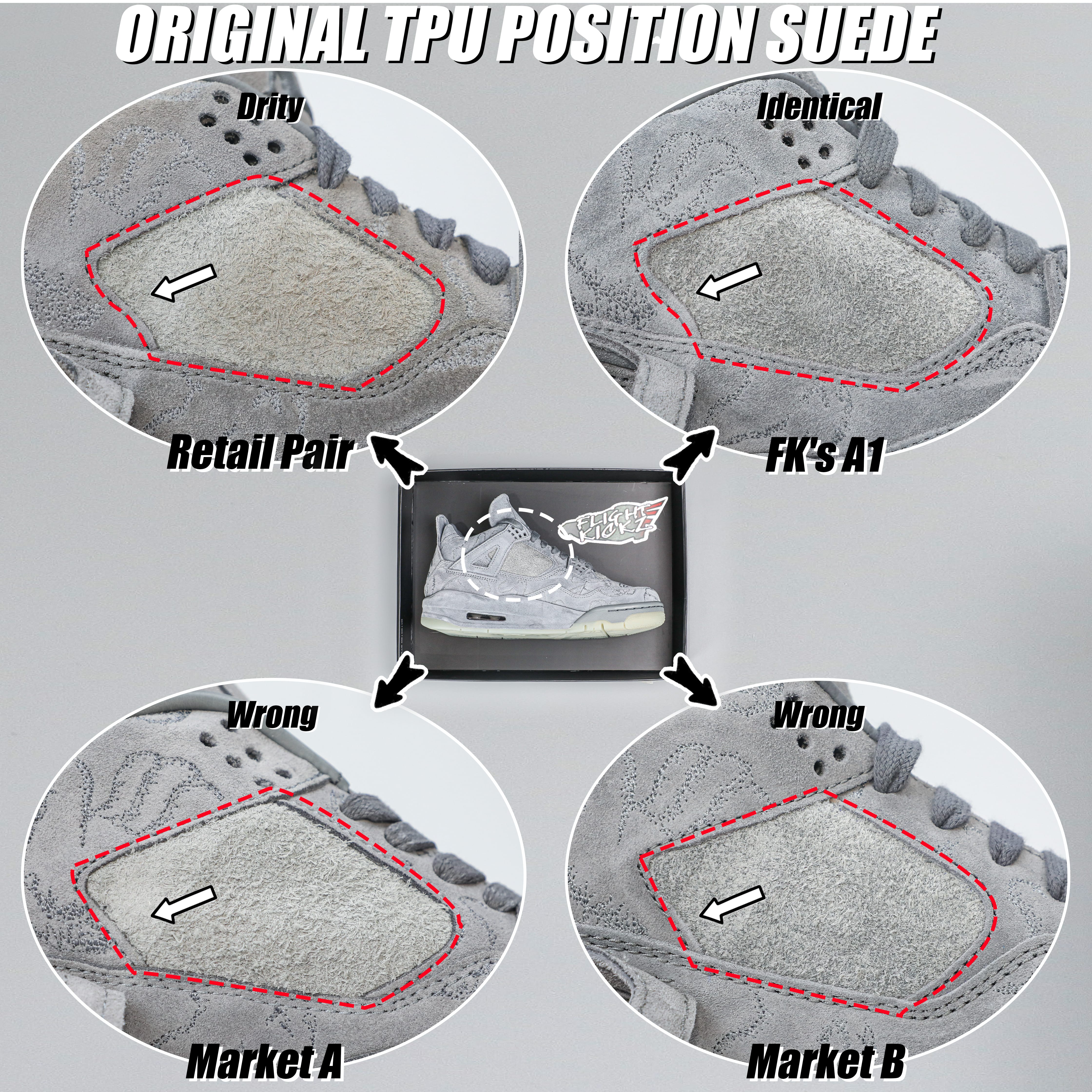 Kaws X Air Jordan 4 Retro Grey 2017 (LN5 A1 Batch)