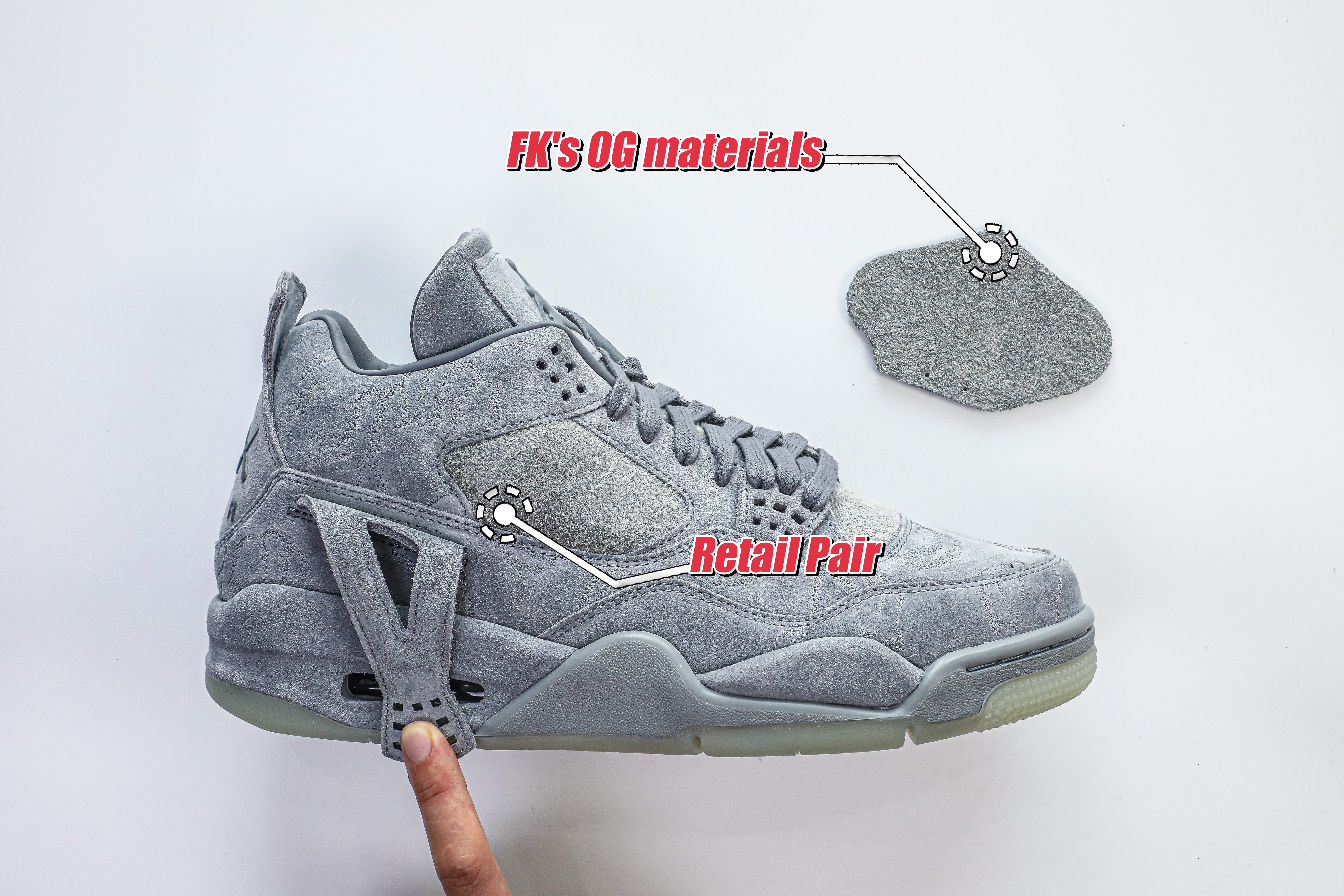 Kaws X Air Jordan 4 Retro Grey 2017 (LN5 A1 Batch)