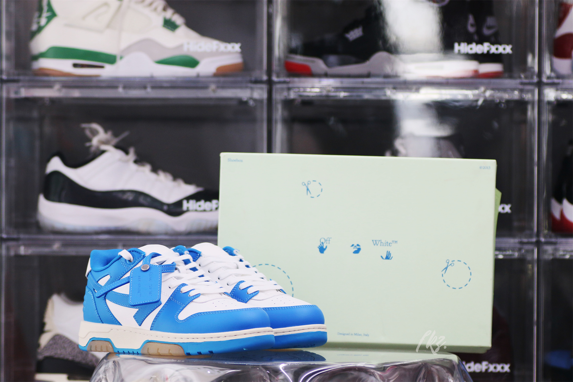 Off-White University Blue ‘Out Of Office’ Sneakers