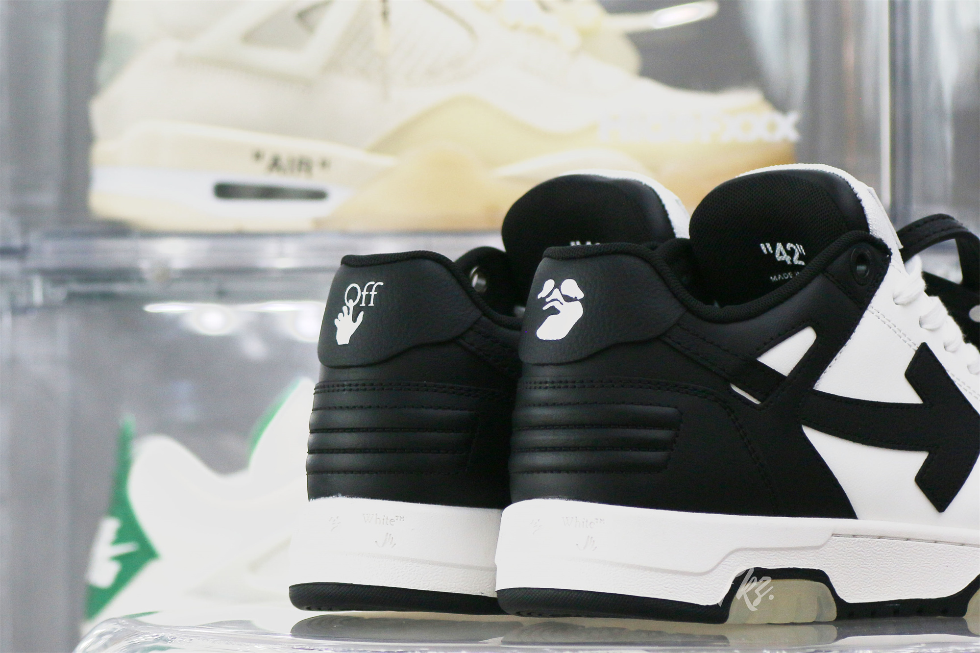 OFF-WHITE Black & White Out Of Office Sneakers