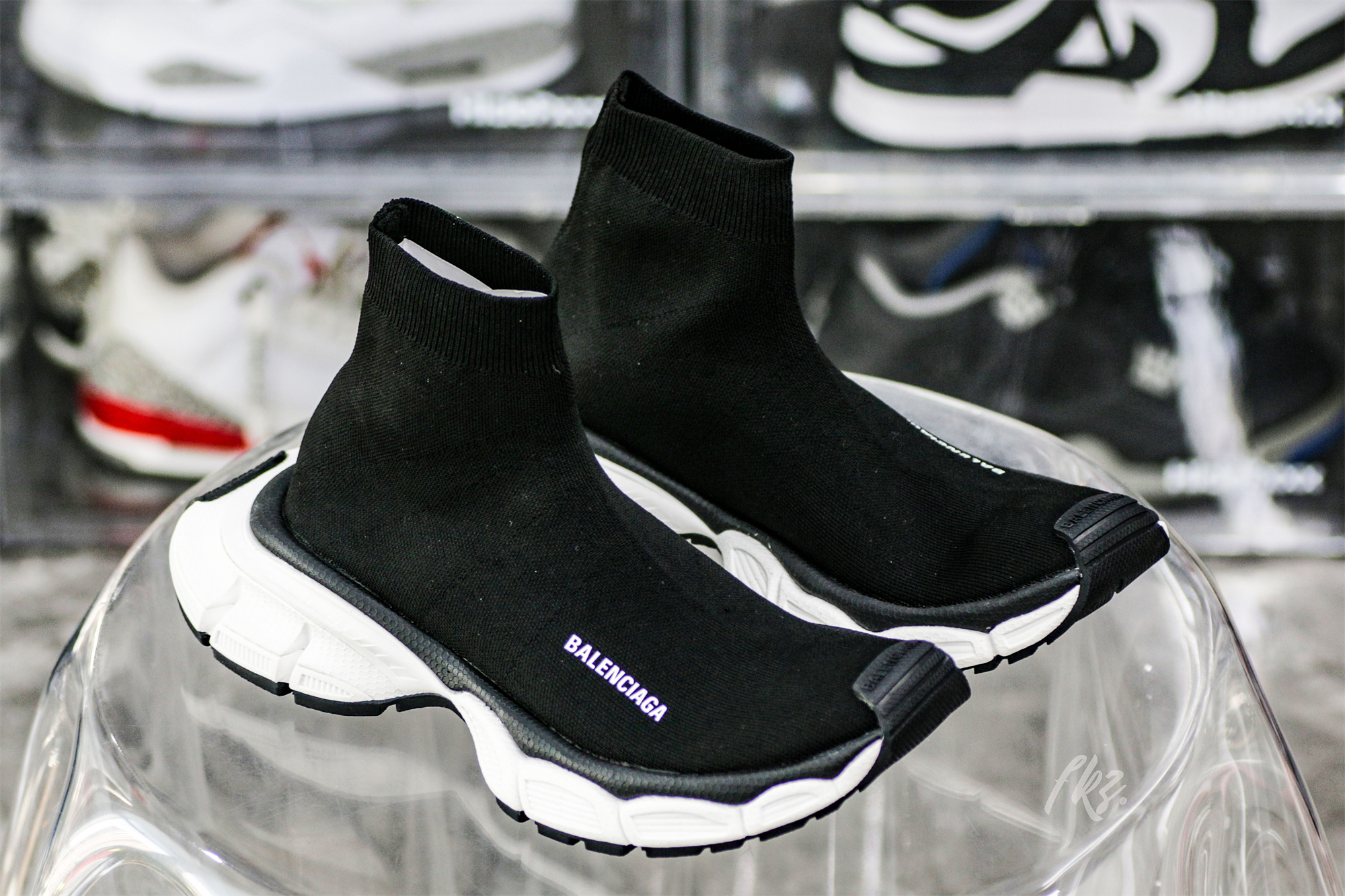 Balenciag* 3XL Sock Sneaker ‘Black White’