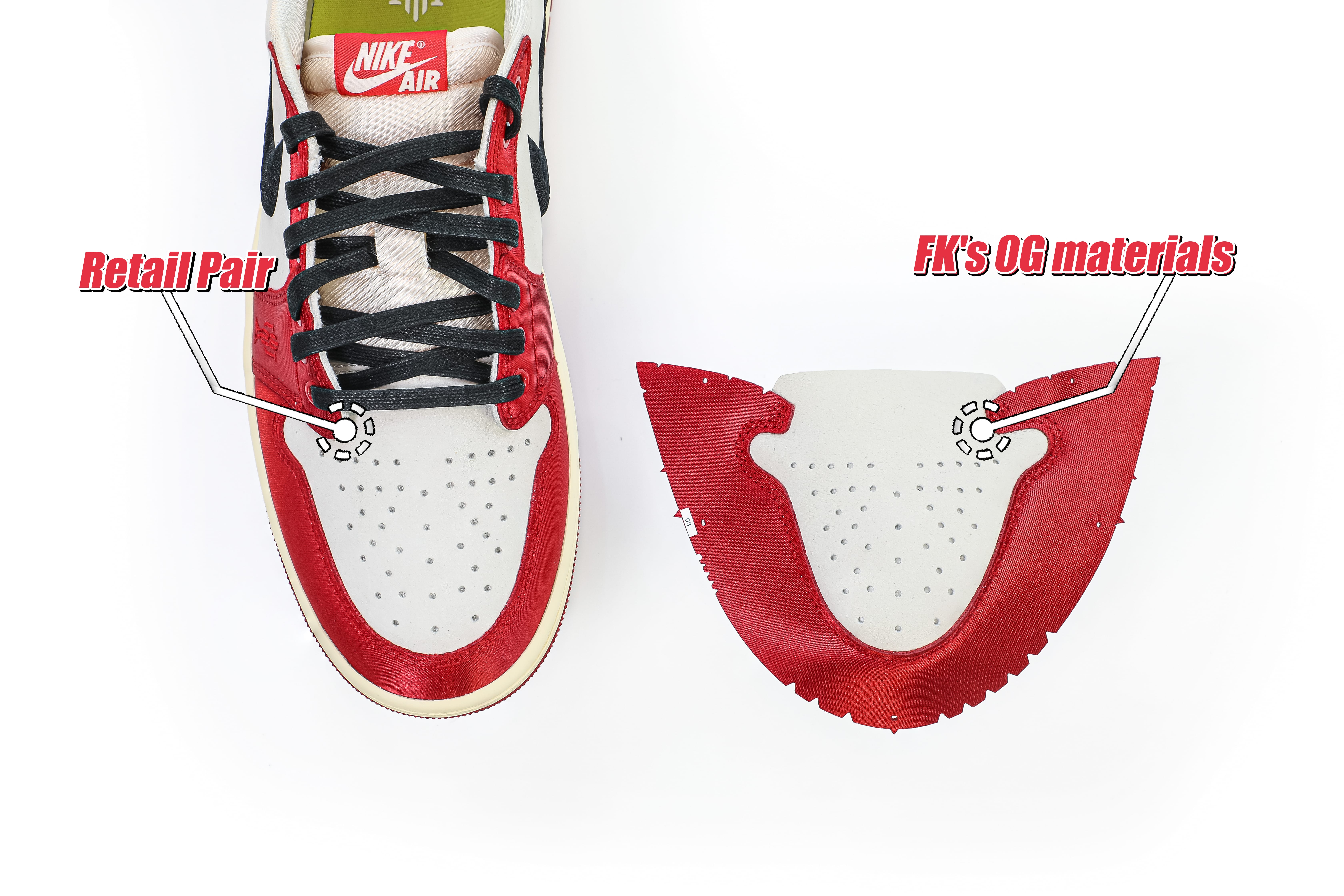 Trophy Room X Air Jordan 1 Retro Low OG SP Away 2024（LN5 A1 Batch）