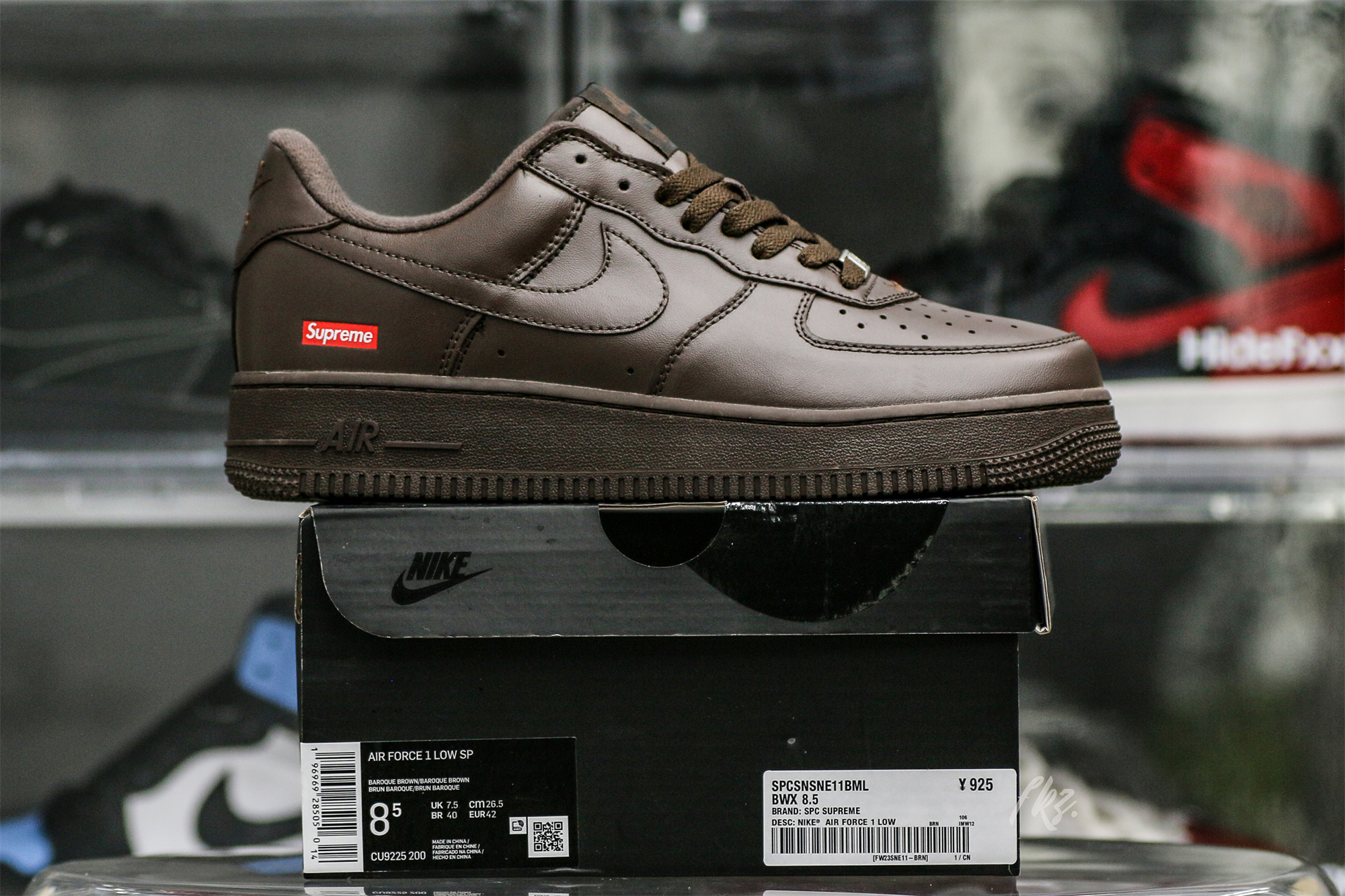 Nike Air Force 1 Low Supreme Baroque Brown