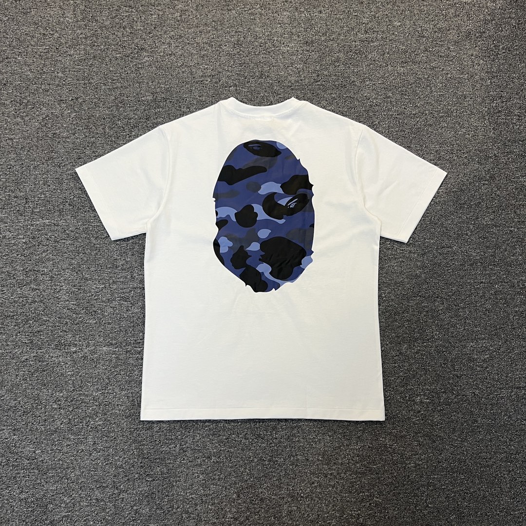 BAPE Blue Color Camo By Bathing Tee