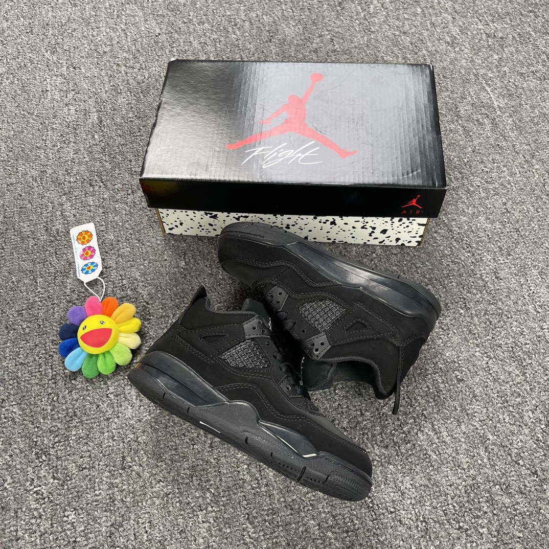 Air Jordan 4 Retro ‘Black Cat’ 2020Kid Preschool