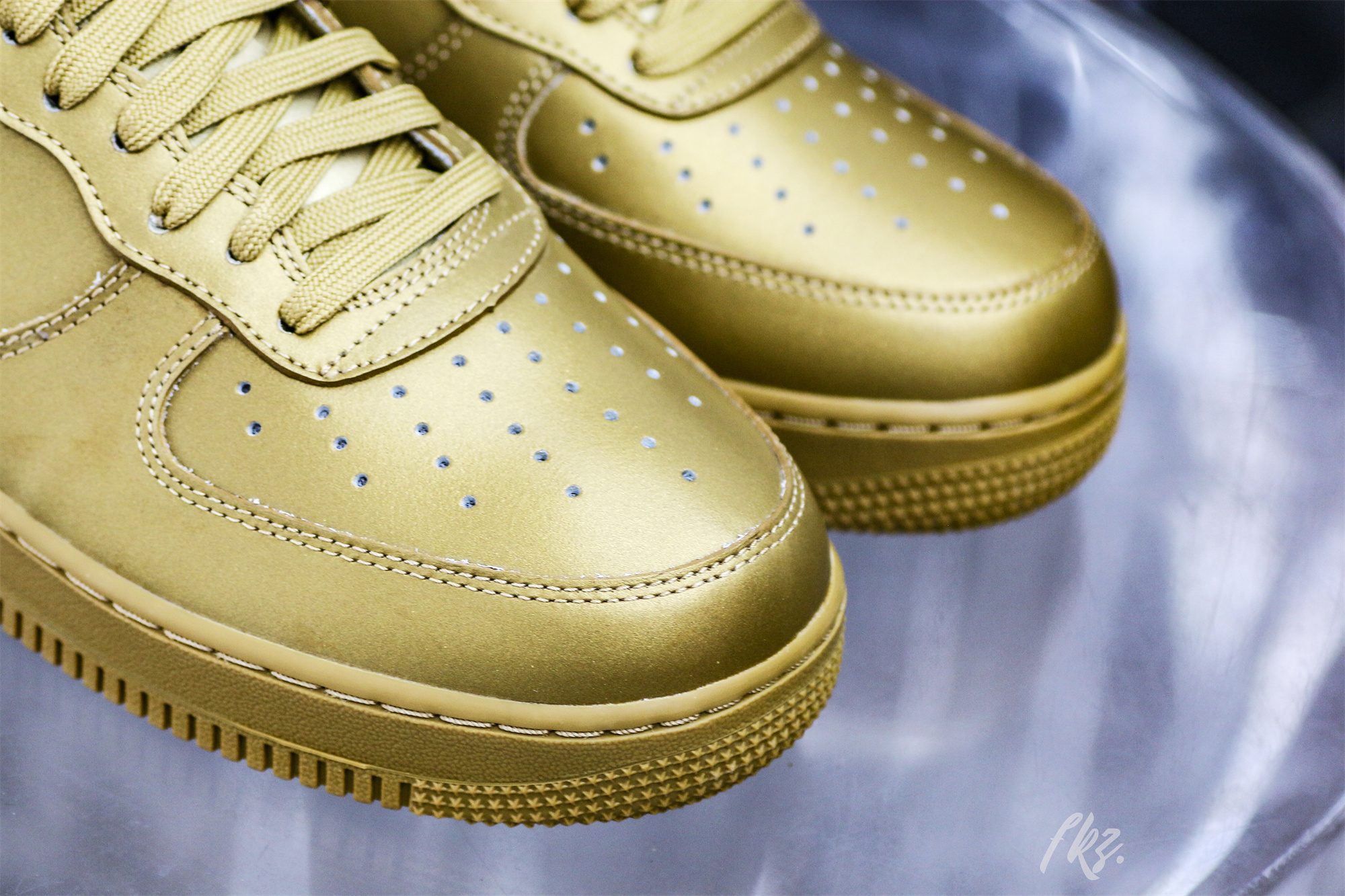 Nike Off-White Air Force 1 AF1 Gold Custom