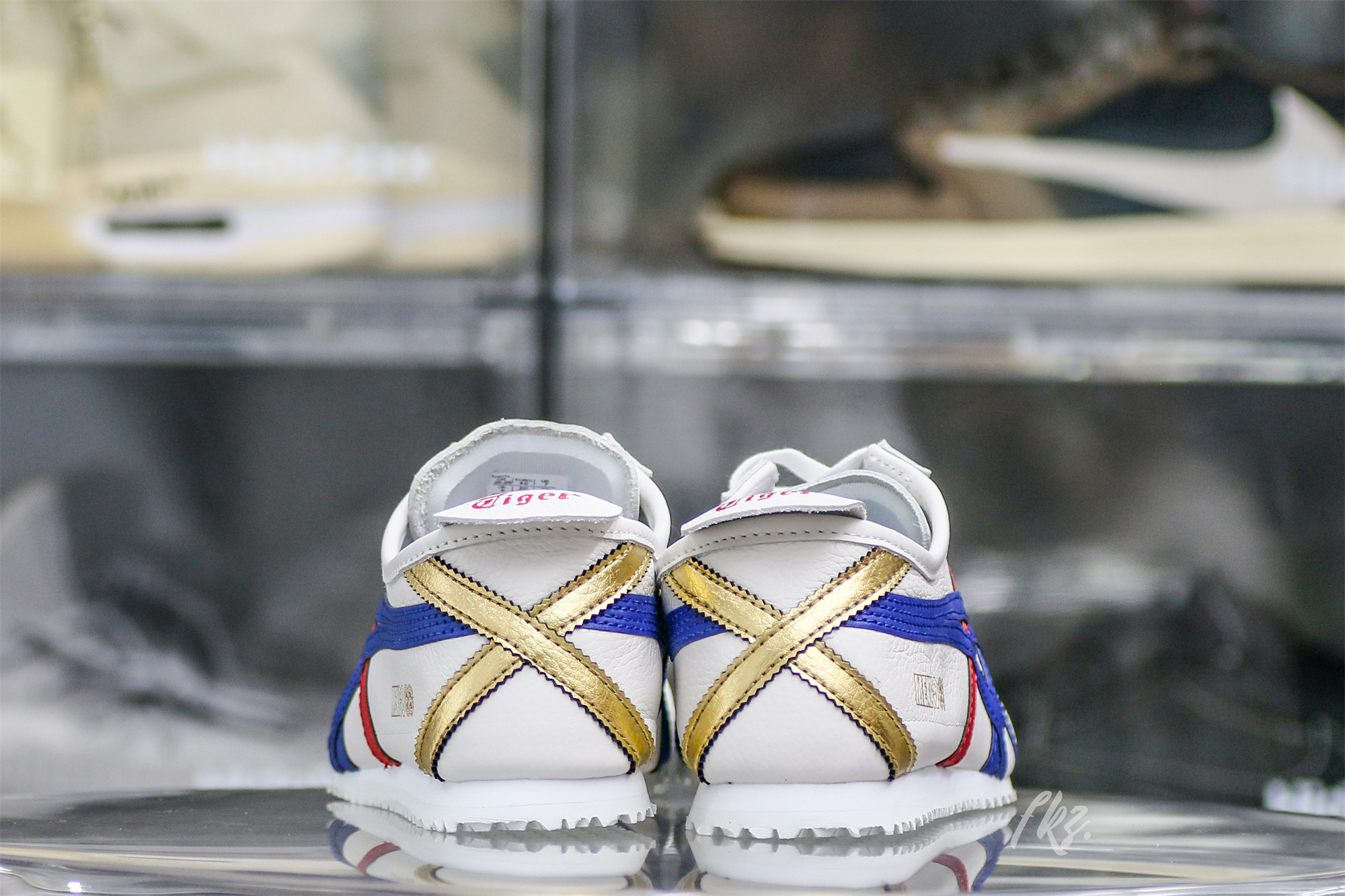 ASICS Mexico 66 White Blue Red Metallic Gold