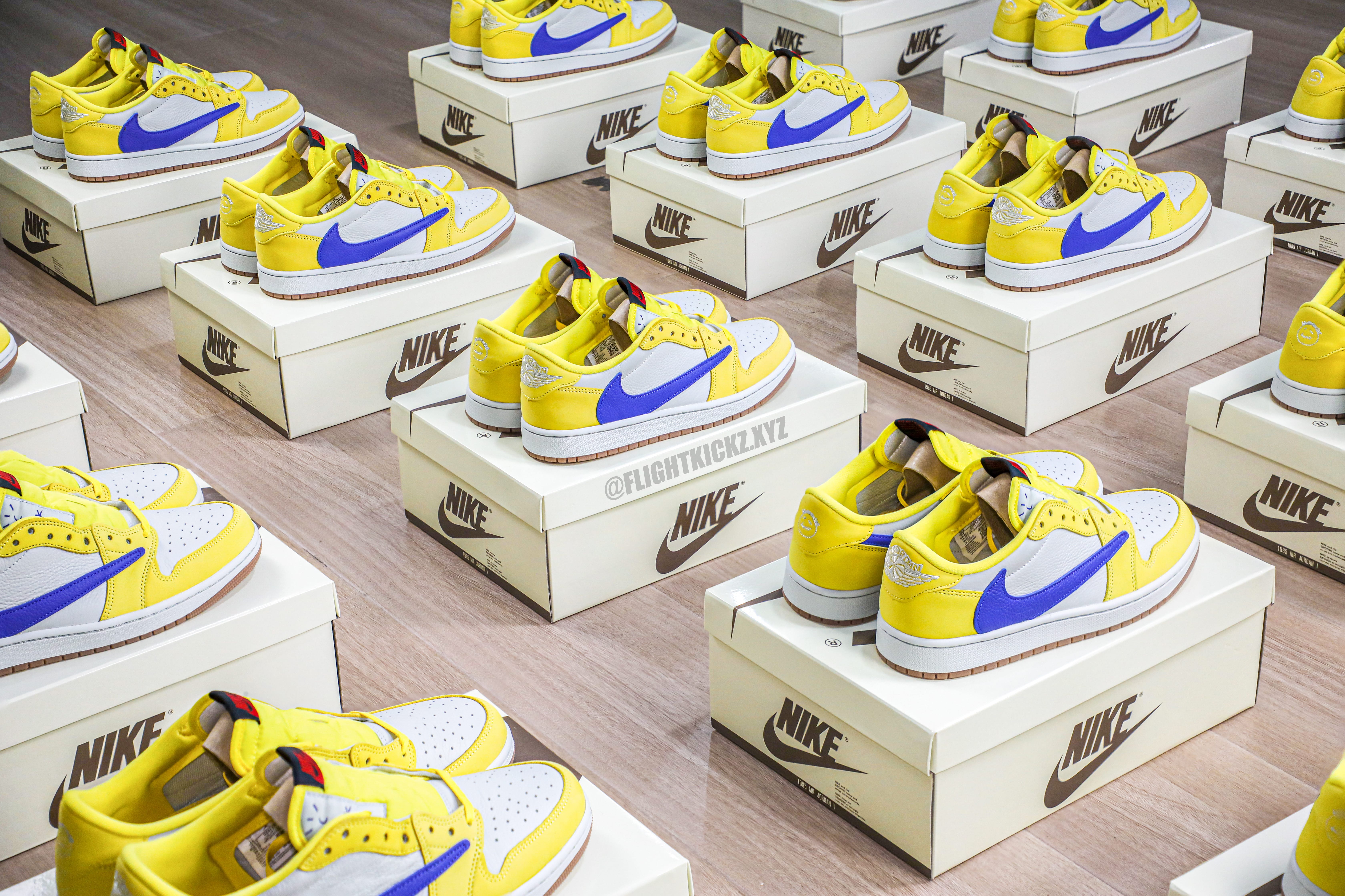 Travis Scott x Air Jordan 1 Retro Low OG SP “Elkins/Canary Yellow” (LN5 A1 batch)