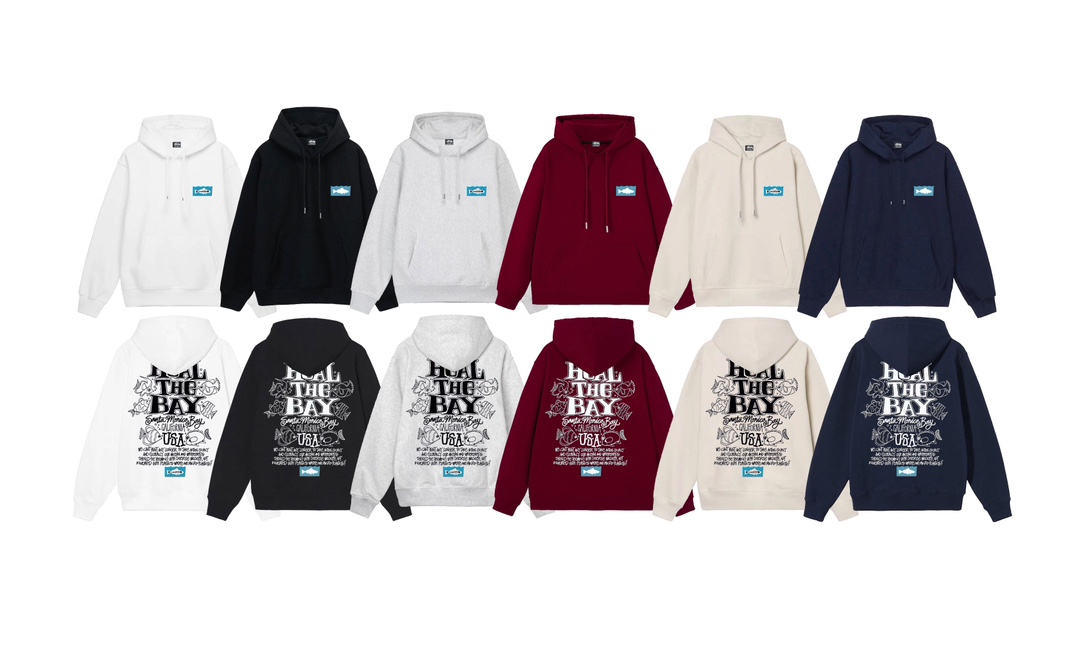 Stu$$y x Heal the Bay IZmA SS23 Heal the Bay Ocean Pigment Dyed Tee Graphic Printed Hoodie